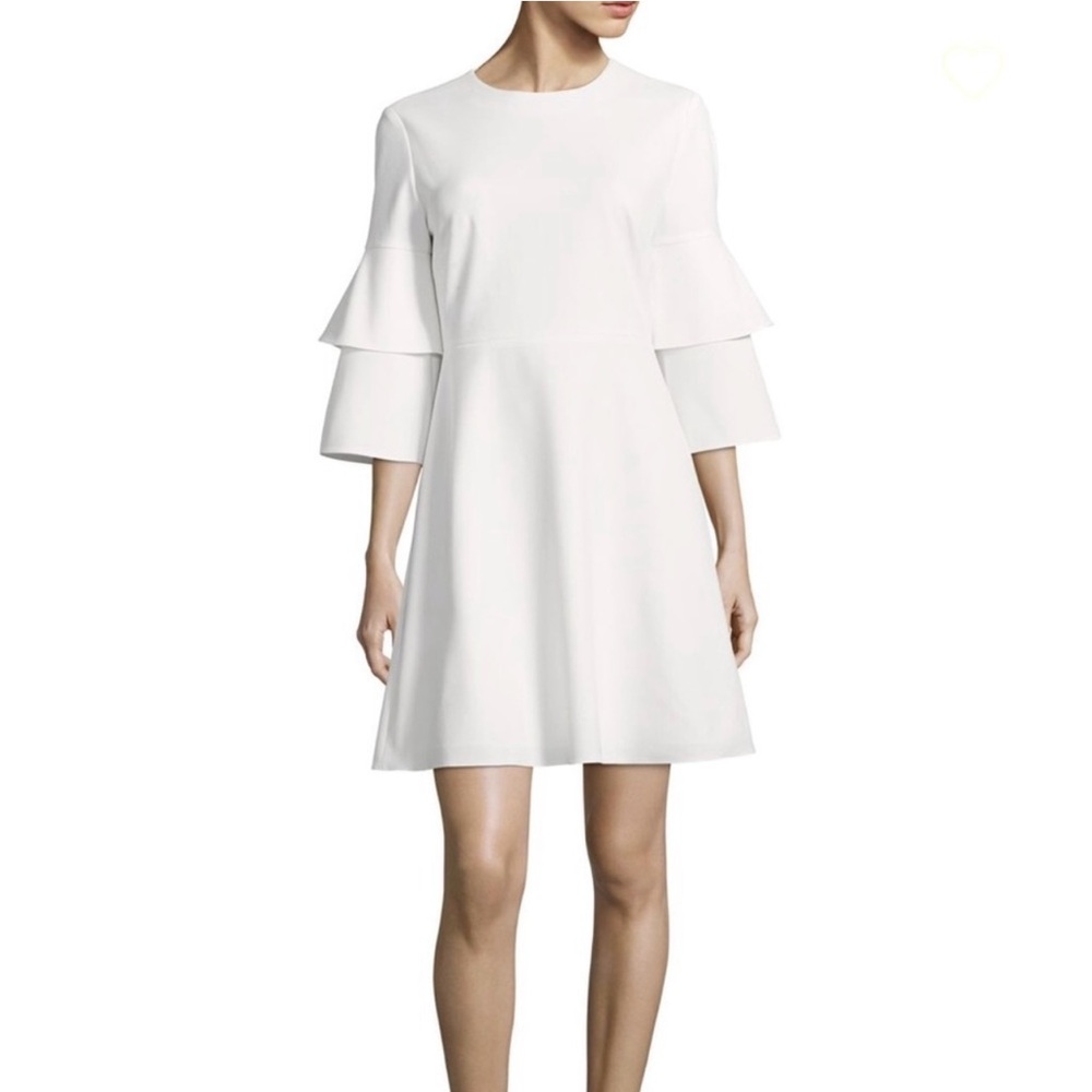 Tibi Crepe Bell Sleeve Dress Size 12 NEW
Career Summer Ivory White Party $395